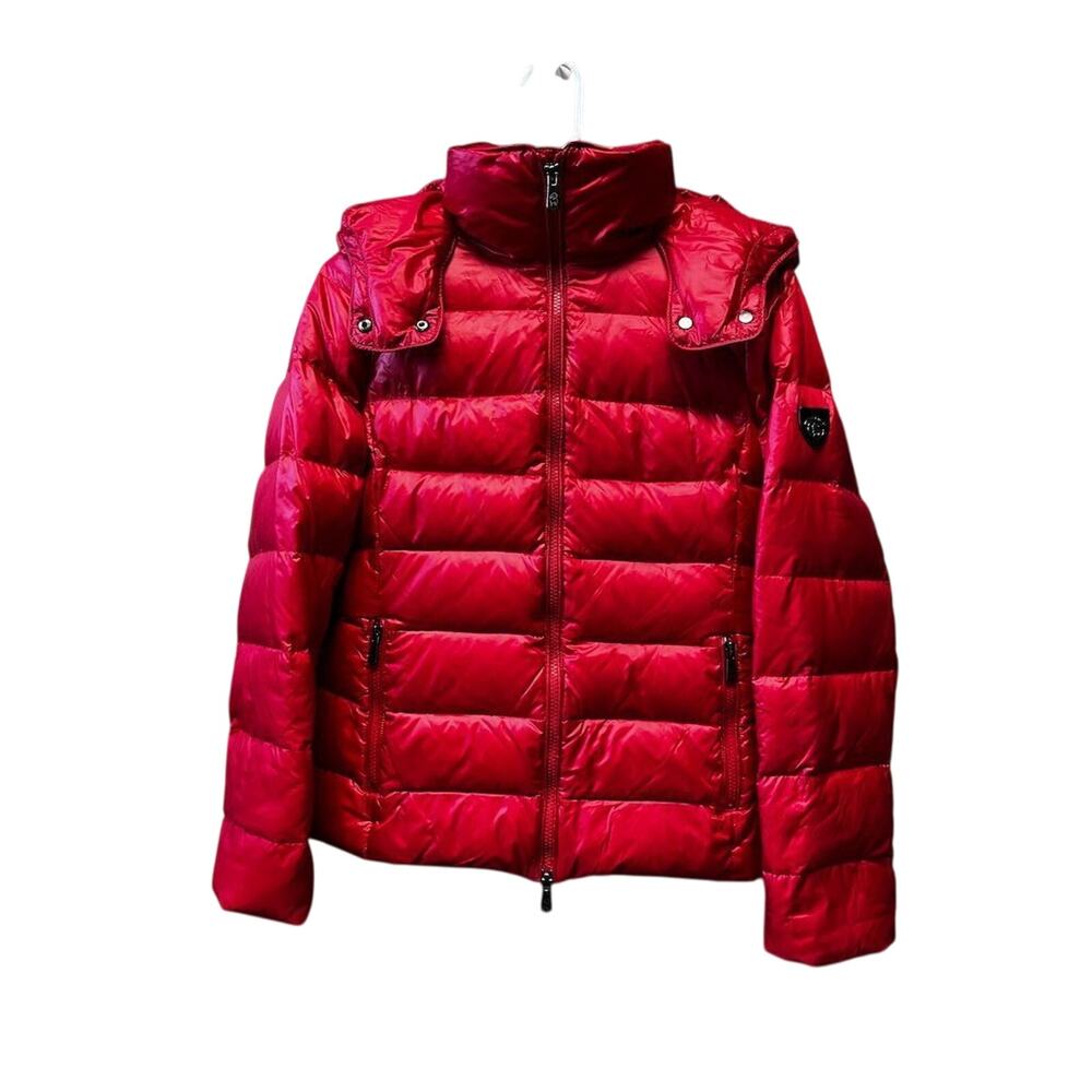 Happy Goat Lucky Women's Red Down Puffer Jacket Size S Winter Casual